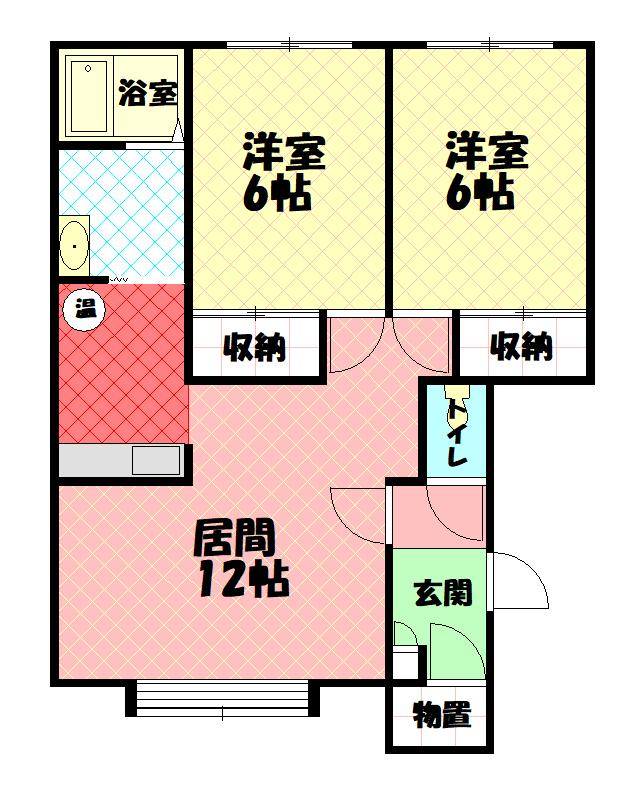 シャンパニー103間取図