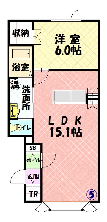 ライフ２．１３105間取図