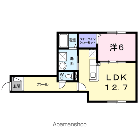 バース　プレイス102間取図