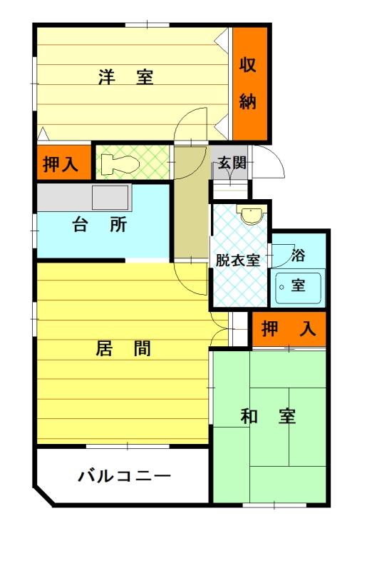 ガーデンハウス408間取図