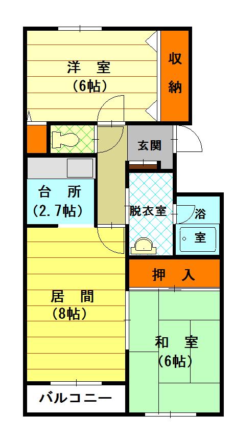 ガーデンハウス106間取図