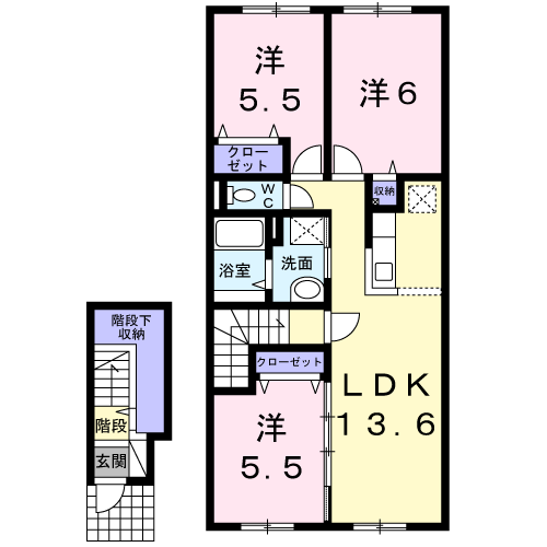 Ｈｏｒｓｅｓｈｏｅ．１０．１１２０３間取図
