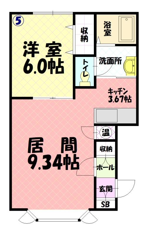ドゥ・ランジェ２２０５間取図