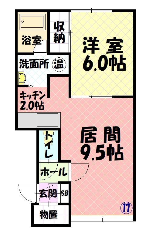 ベラーノ E棟217間取図