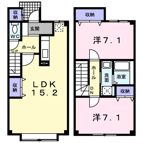 プラシード１０５間取図