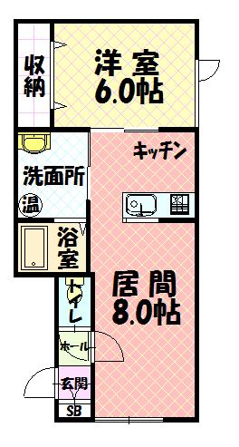 パステルＢ205間取図