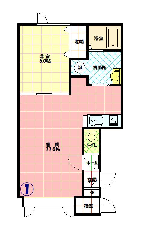 パリティー101間取図