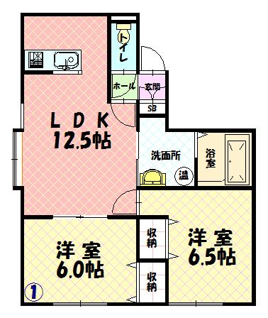 ビクトリー神居101間取図