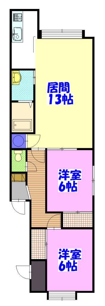 ソニア104202間取図