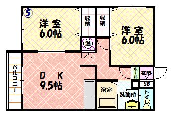 エーコーパティオス205間取図