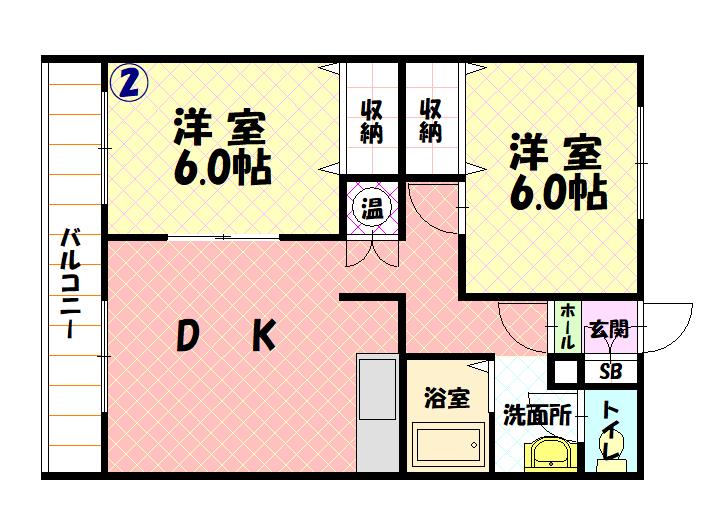 エーコーパティオス302間取図