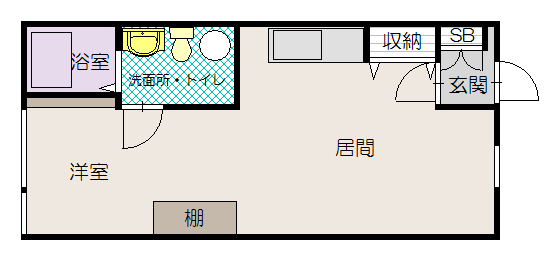 デザイナーズＡＰ・６８Ｂ棟１０１間取図