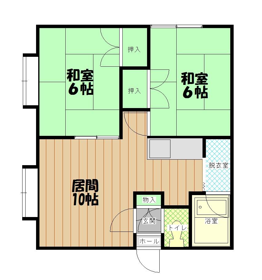 パークサイド髙畠201間取図