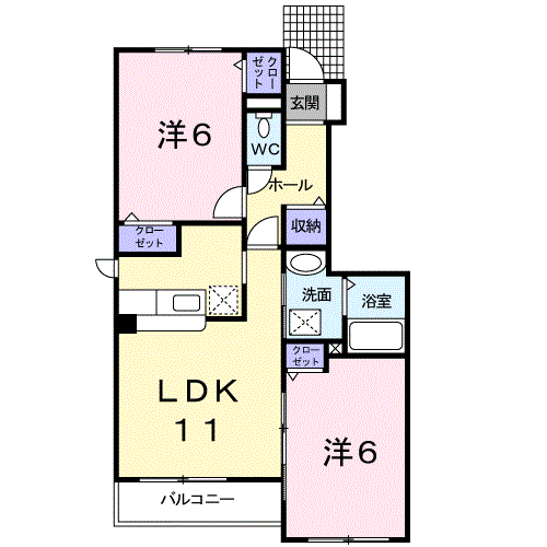 カルムM103間取図