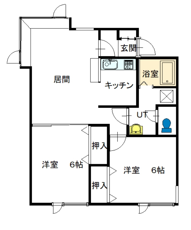 ＳＯＵＴＨ５－２２１０３間取図