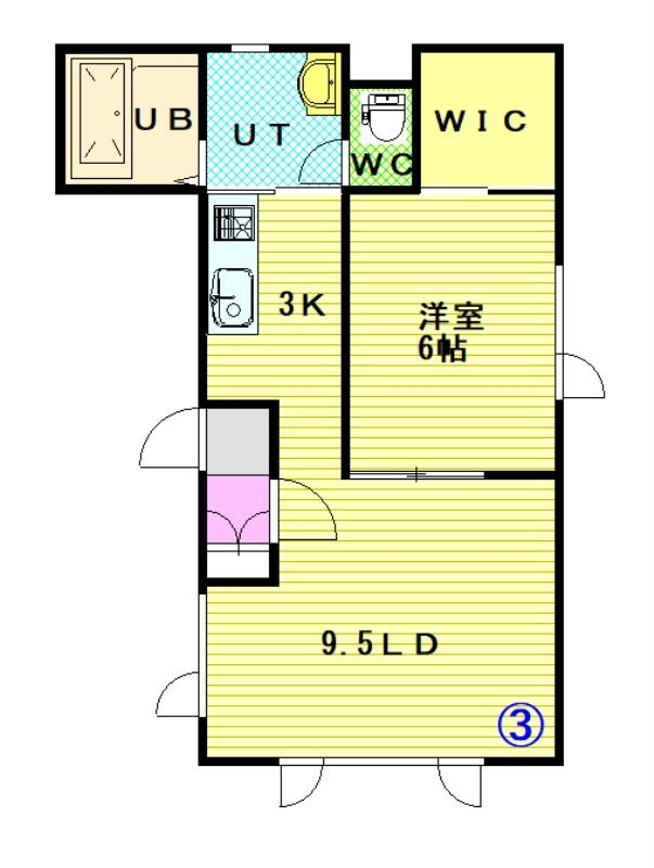 YSハイツ203間取図