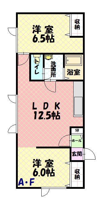 スターハイツ常磐公園1-F間取図