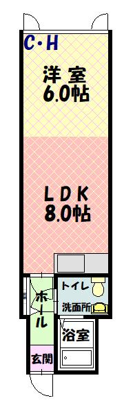 スターハイツ常磐公園2-C間取図