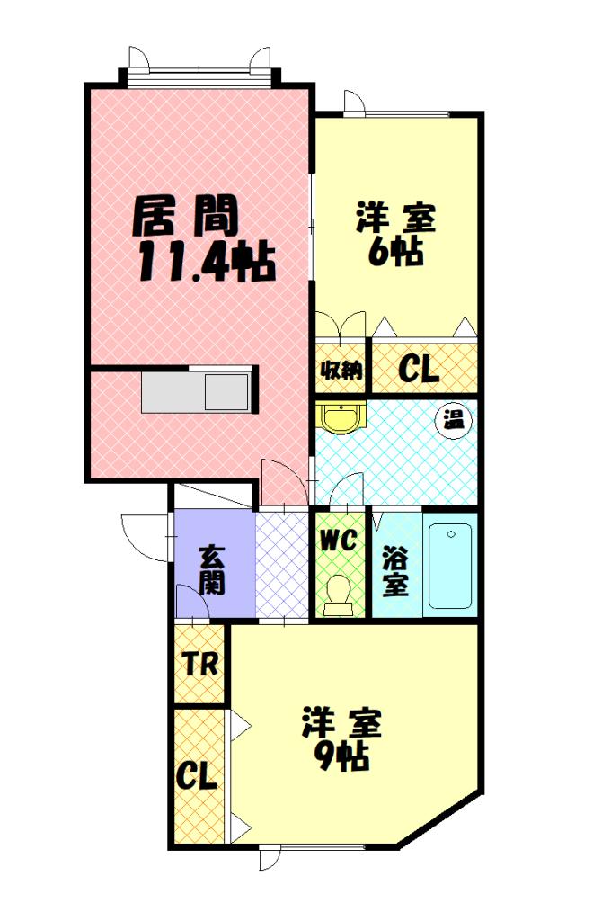 アンダンテＦ115間取図