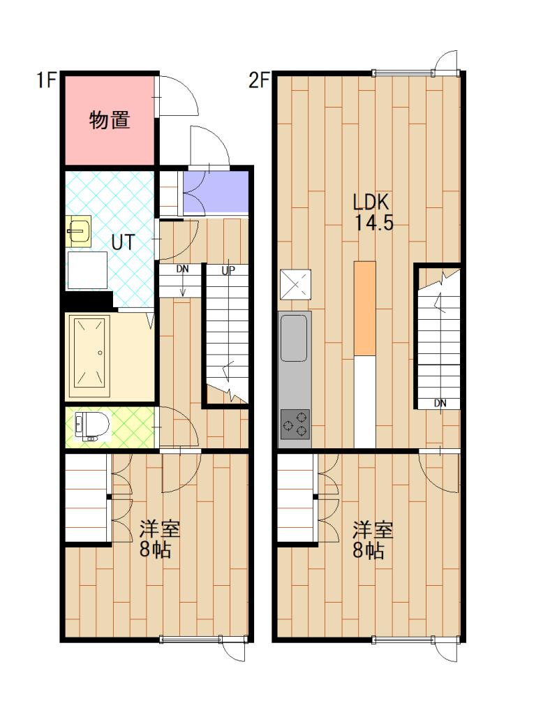 Ｉ．Ｍ．Ｓ　Ｂ棟Ｅ間取図