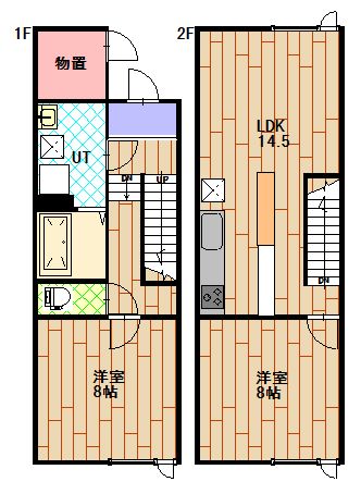 Ｉ．Ｍ．Ｓ　Ｂ棟Ｄ間取図