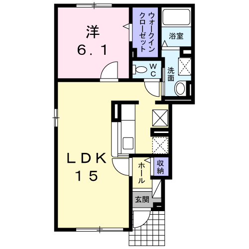 エターナルⅡ１０１間取図