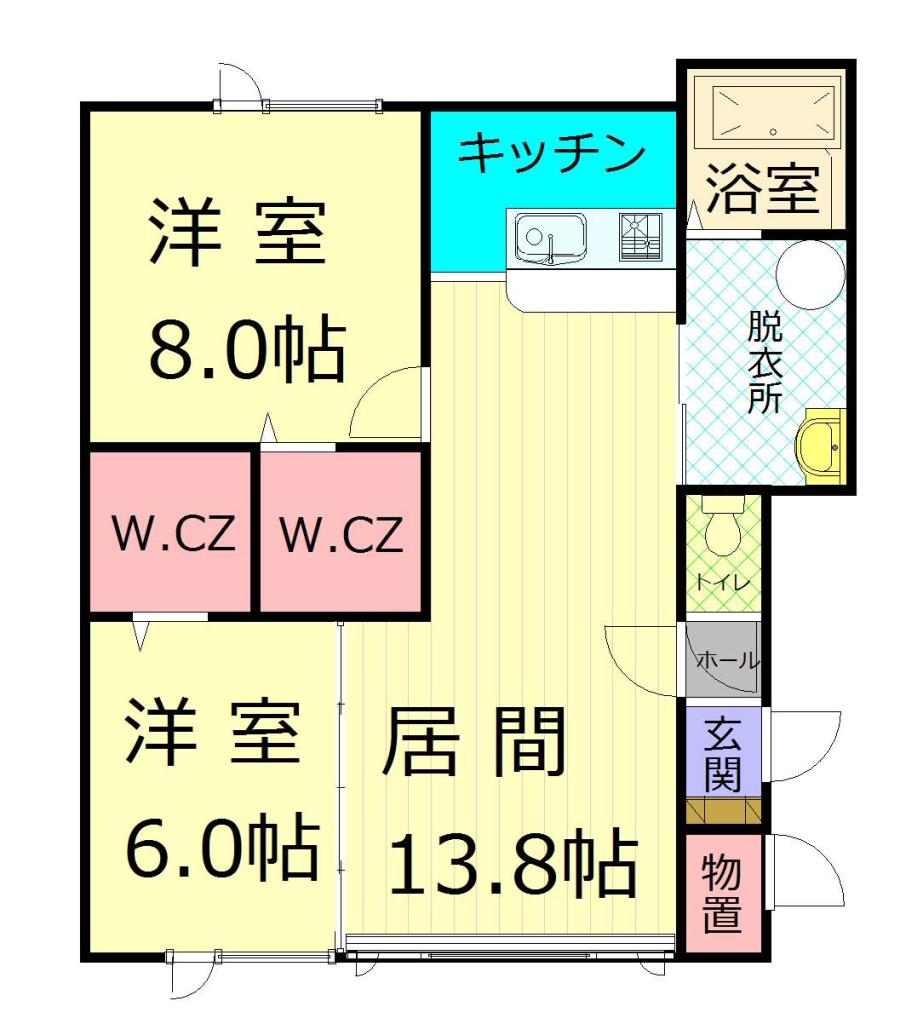 Ｆｒａｉｓ（フレイズ）２０１間取図