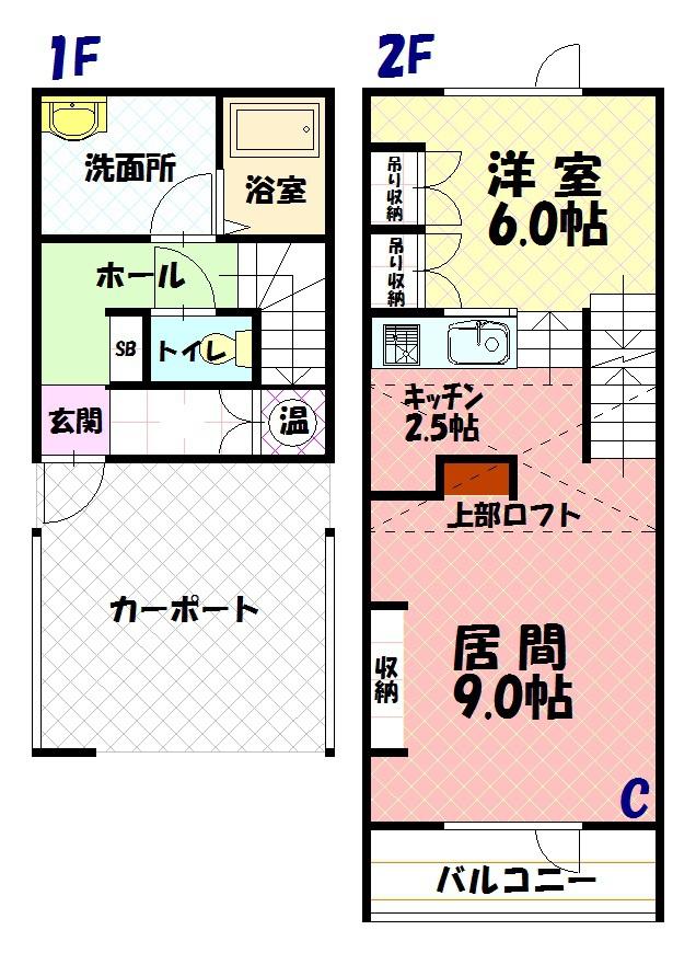 Ｔ．Ｍ．Ｓ　Ｂ棟Ｃ間取図