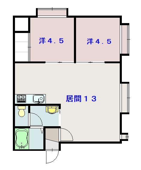 パセオ105間取図