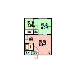 シティハイムパセオ202間取図
