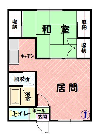 シティハイムパセオ101間取図