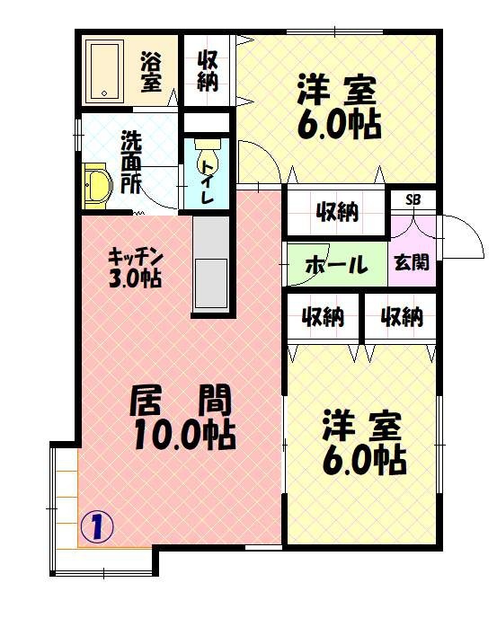 チェリー４・１２１０１間取図