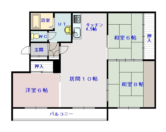 豊岡3・8ハイツ207間取図