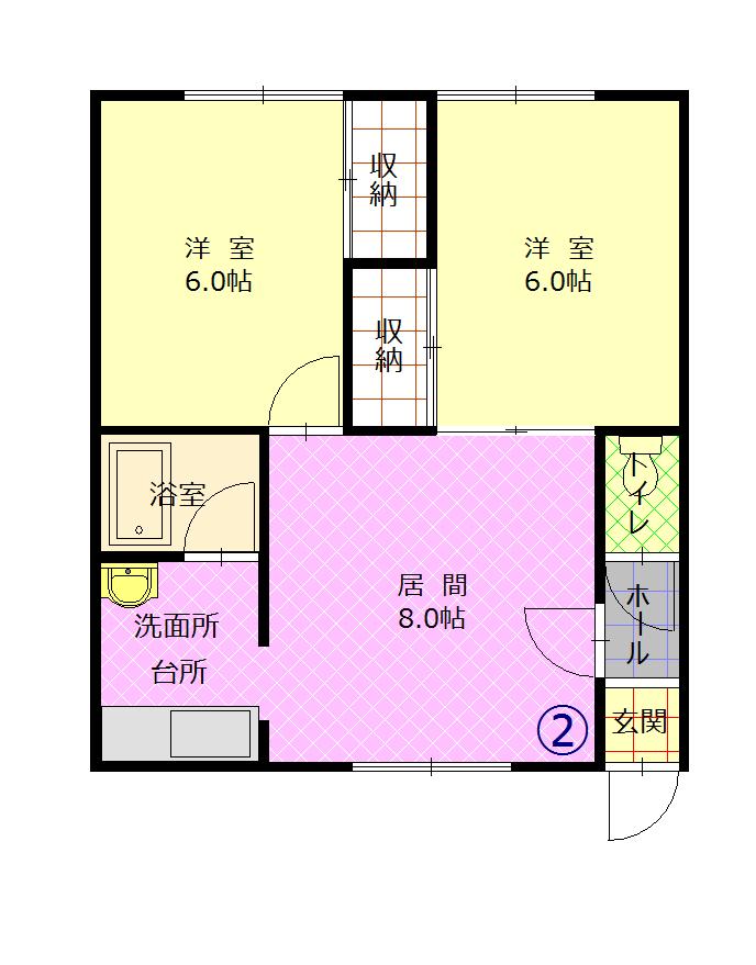 ニューポート202間取図