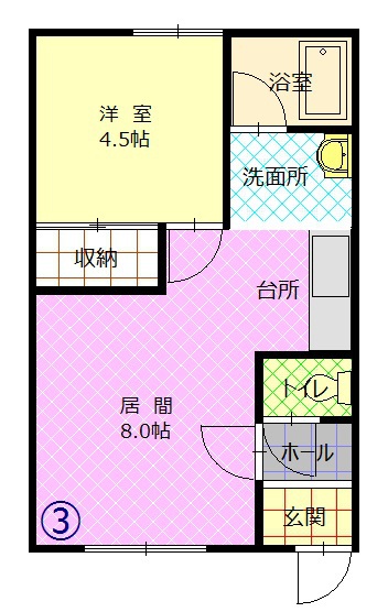 ニューポート103間取図
