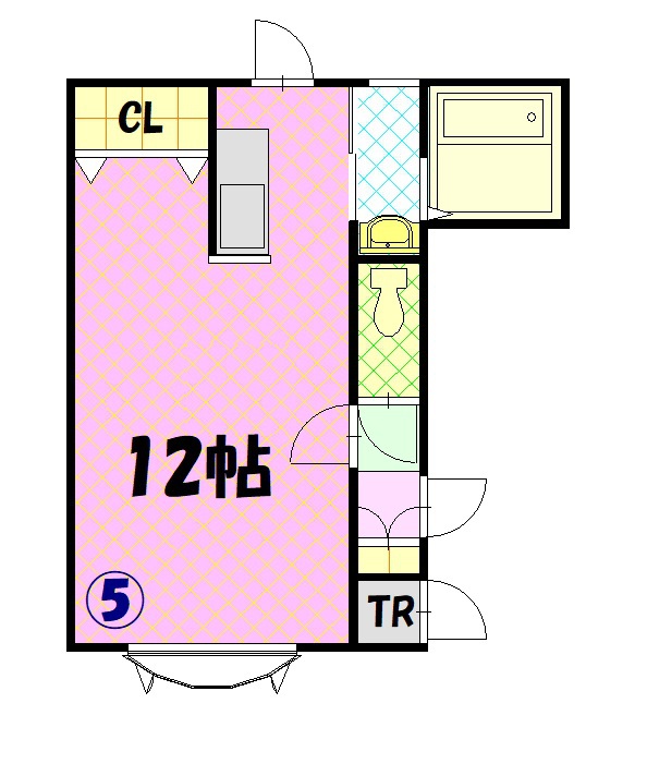 クローバーＡ棟１０１間取図