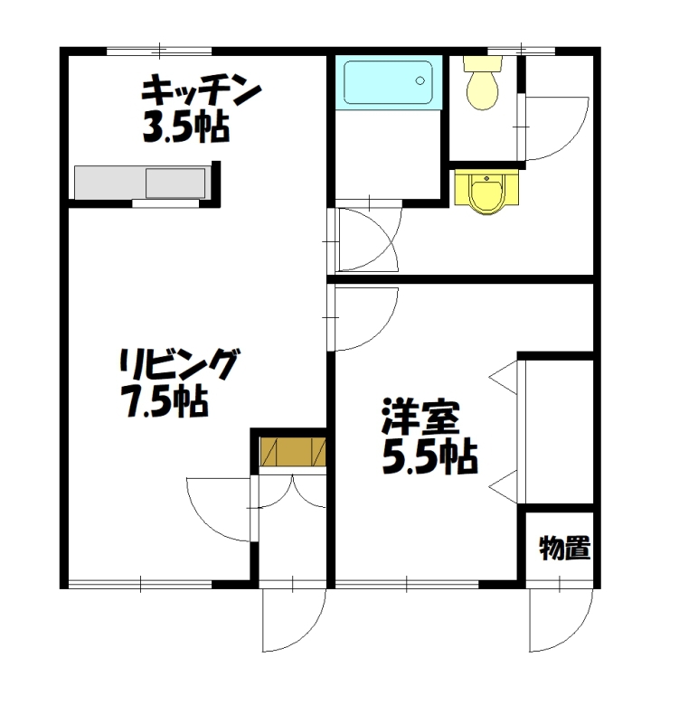 コーポラルK203間取図
