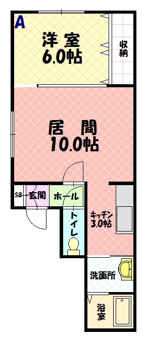 アルカディアＡ２間取図