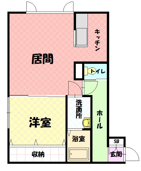 オレンジストリーム105間取図