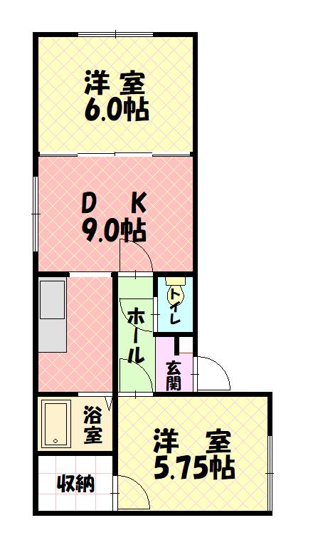 グリーンコーポ103間取図
