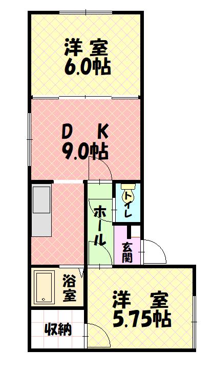 グリーンコーポ203間取図