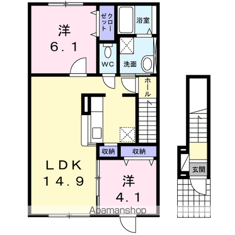 ベル・メゾン201間取図