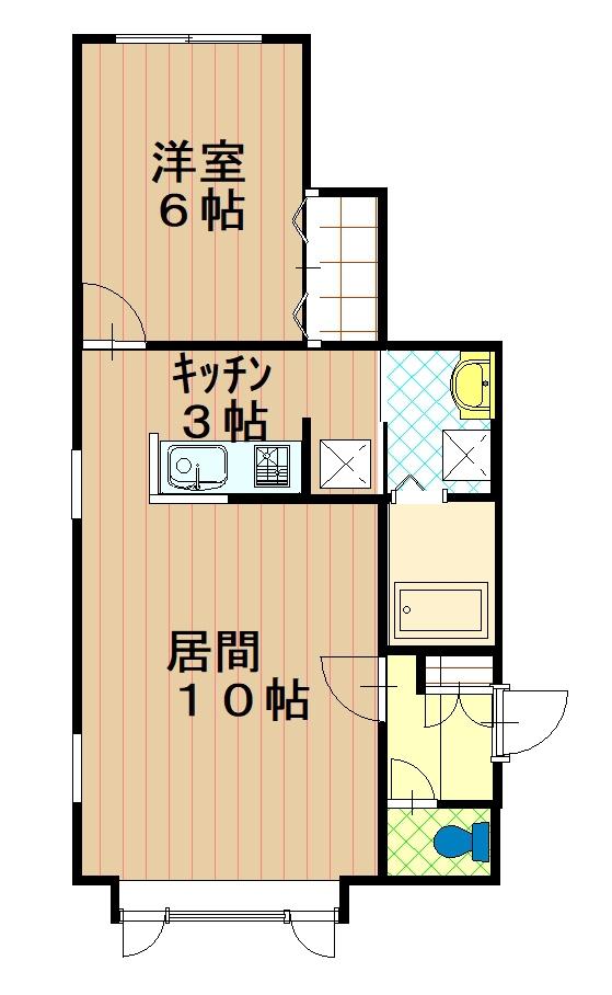 サンプラザＥ２０１間取図