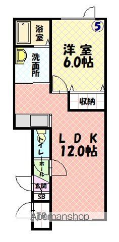 ユーハイツ動物園通105間取図