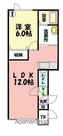 ユーハイツ動物園通201間取図