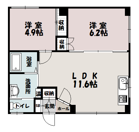カノン214201間取図