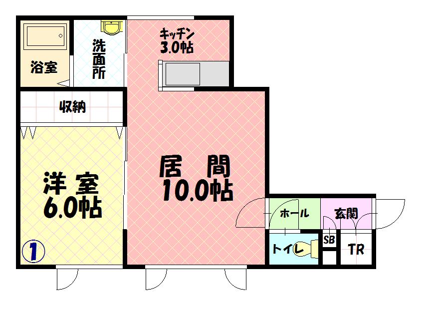 カームヒルズ２０１間取図