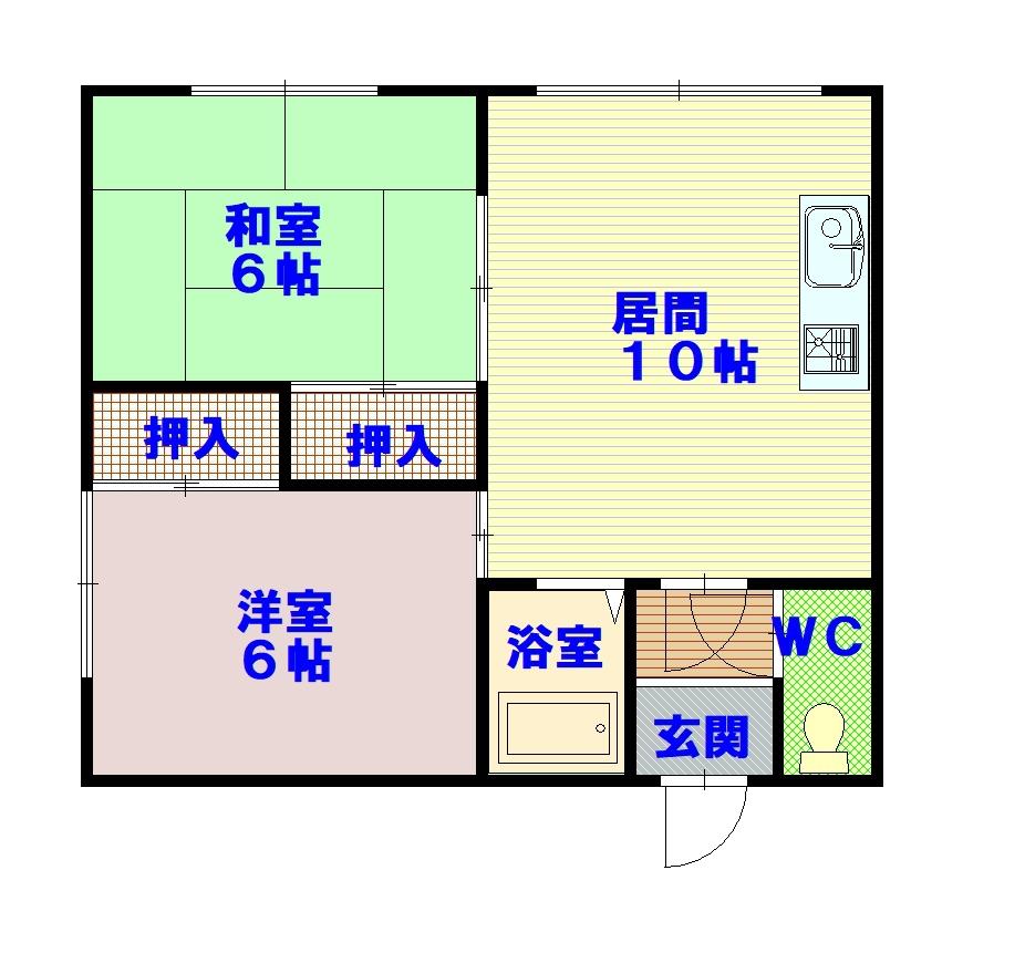 ハイツむらなか101間取図