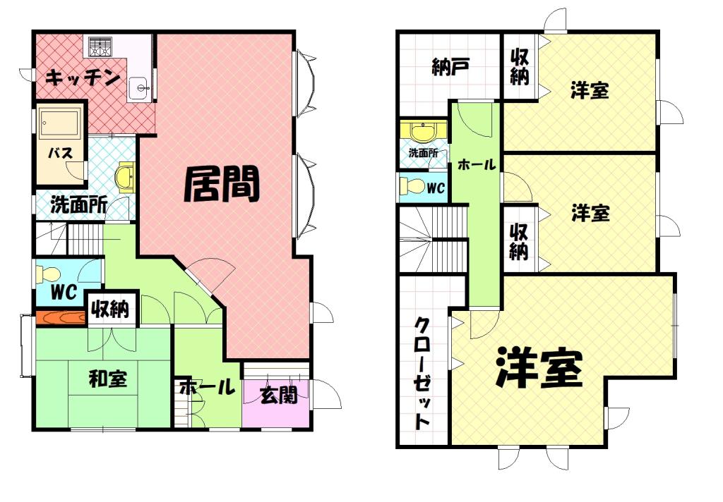 緑が丘４－１貸家ｚｚｚ間取図