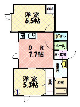 ルミエール１０１間取図